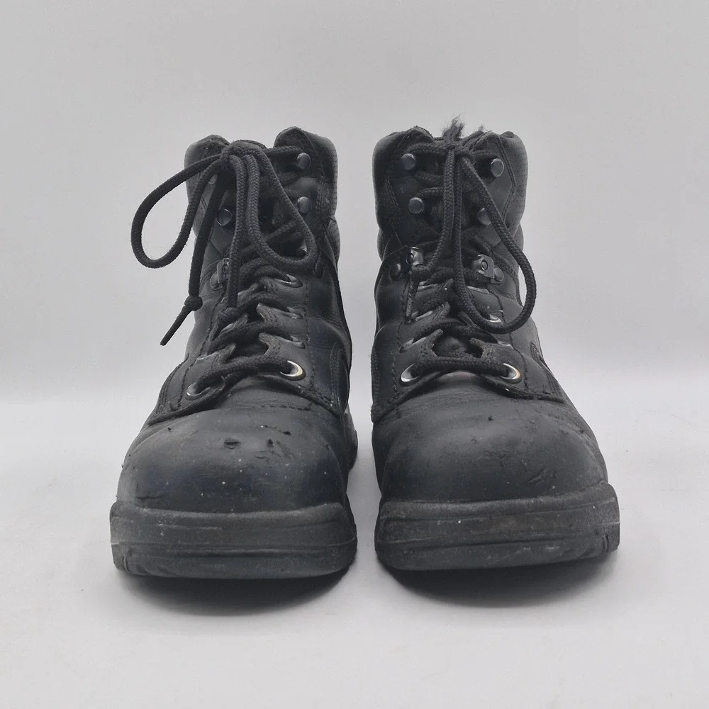 Timberland PRO Titan Work‎ Boots Womens Size 7 Black Leather Ankle Safety Toe